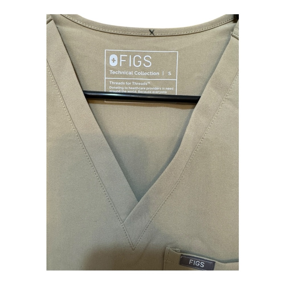 Figs Olive Green Scrub Top